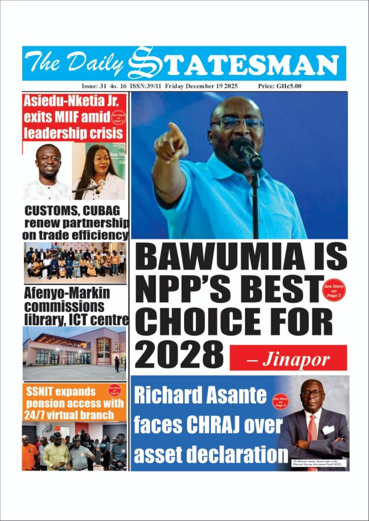 Today's Front pages : Tuesday, December 19, 2025