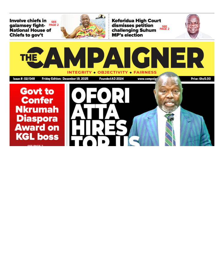 Today's Front pages : Tuesday, December 19, 2025