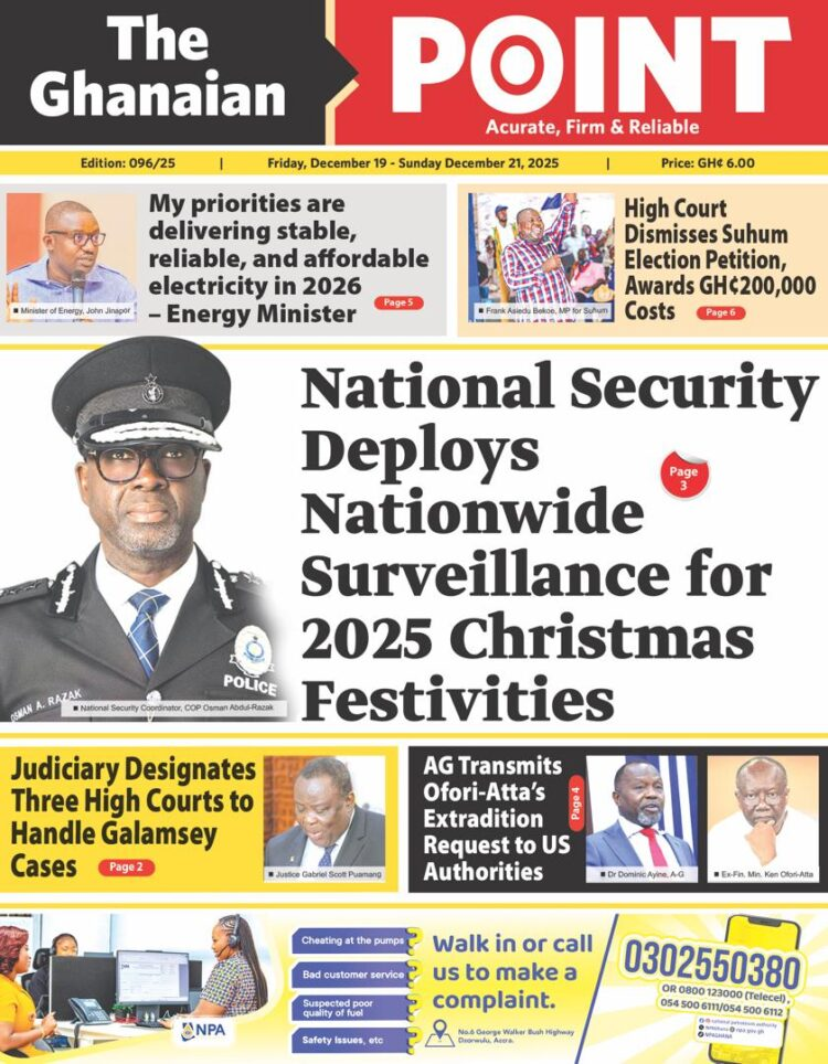 Today's Front pages : Tuesday, December 19, 2025