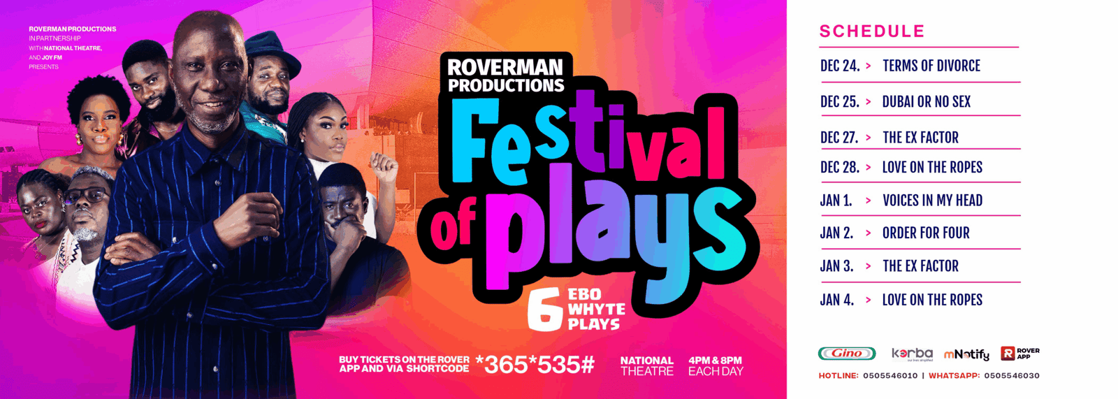 Roverman Productions welcomes one and all to the Festival of Plays! Roverman Productions welcomes one and all to the Festival of Plays!