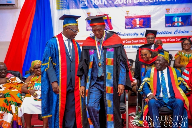 Meet 81-year-old father of UCC Acting Vice-Chancellor, who recently graduated with an MBA Meet 81-year-old father of UCC Acting Vice-Chancellor, who recently graduated with an MBA