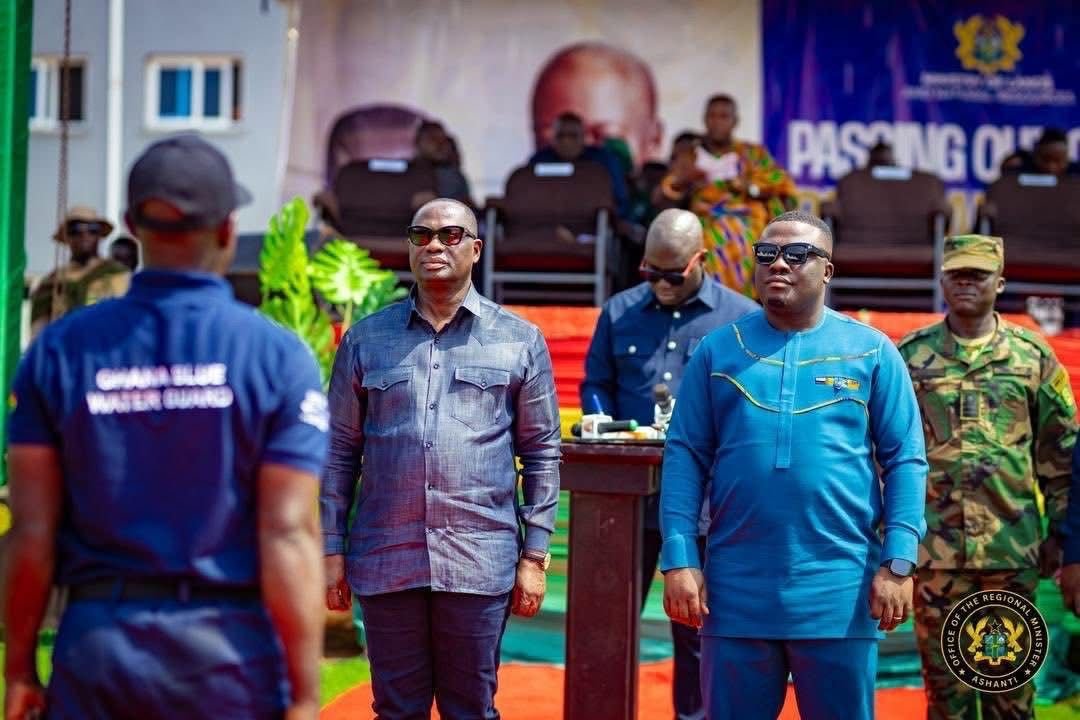 Lands Minister commissions 3rd batch of 636 Blue Water Guards; pledges sustained fight against galamsey