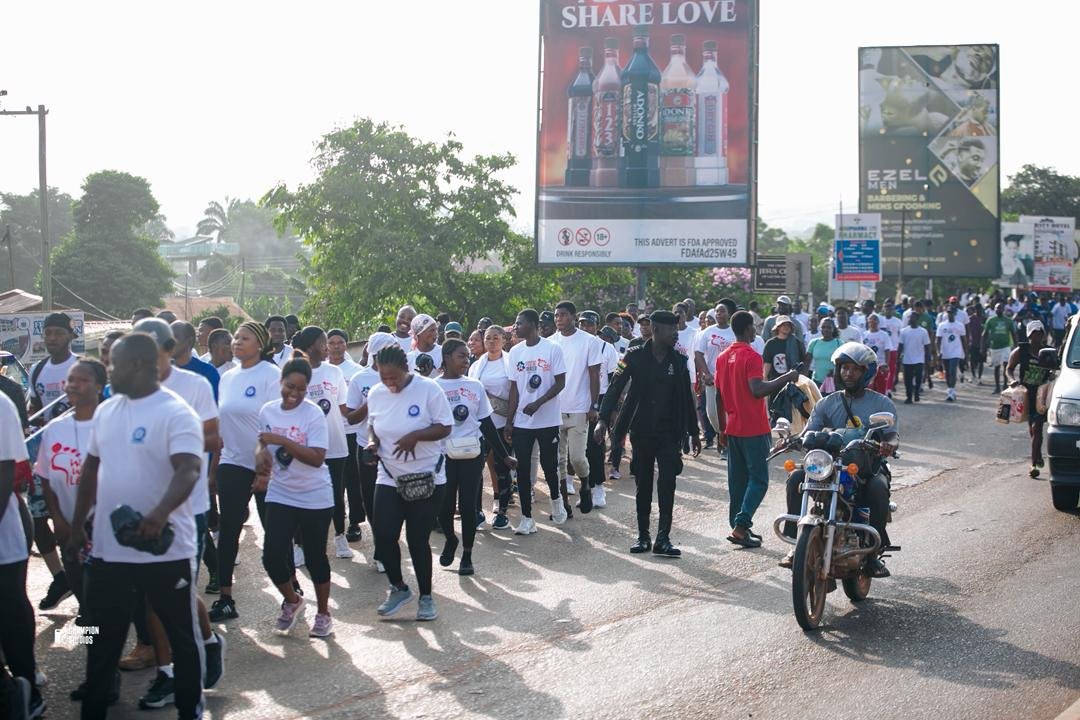 JOY FM Drive Time host Lexis Bill leads fans up Aburi Mountain in energetic ‘Walk With Lexis’ fitness experience