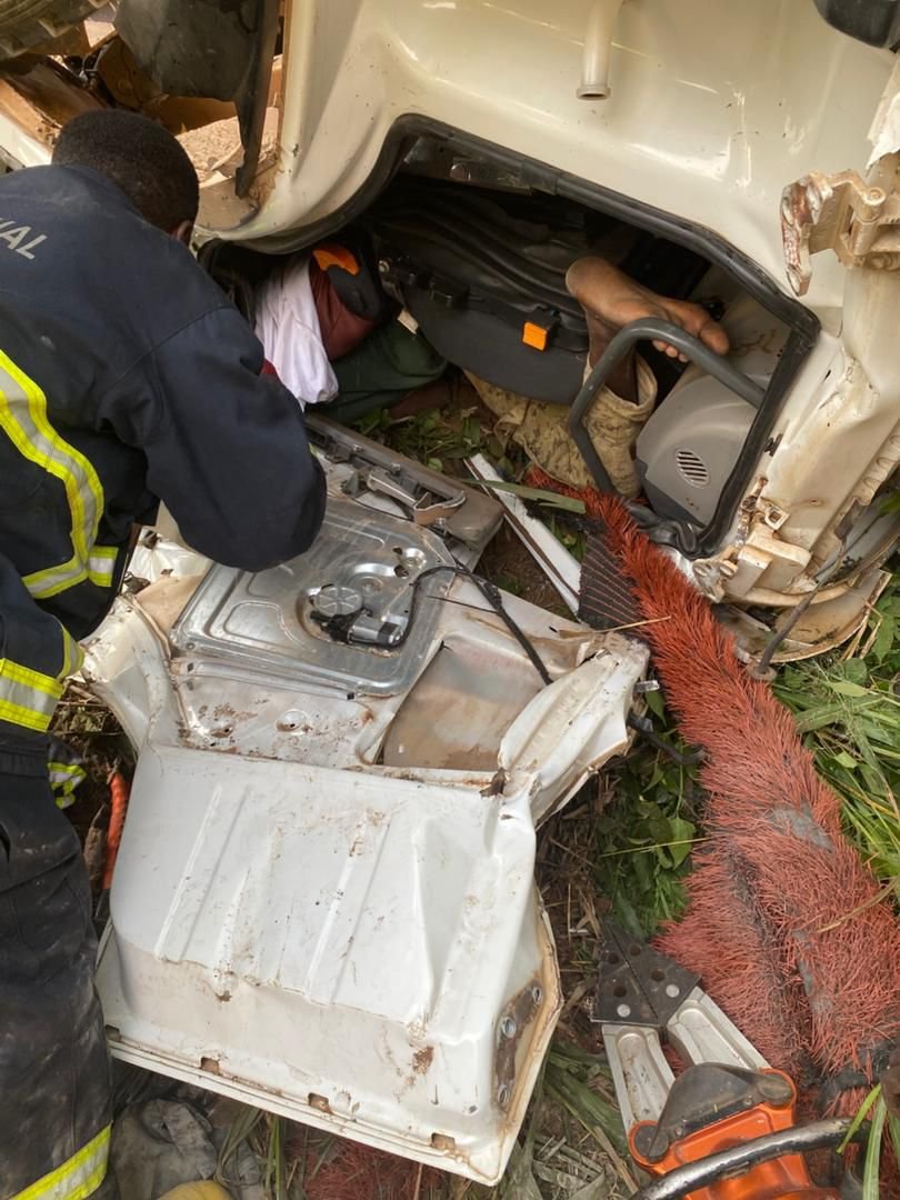 One dead, two rescued in fatal accident at Breku Forest on Accra–Kumasi highway