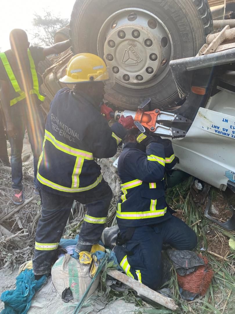 One dead, two rescued in fatal accident at Breku Forest on Accra–Kumasi highway