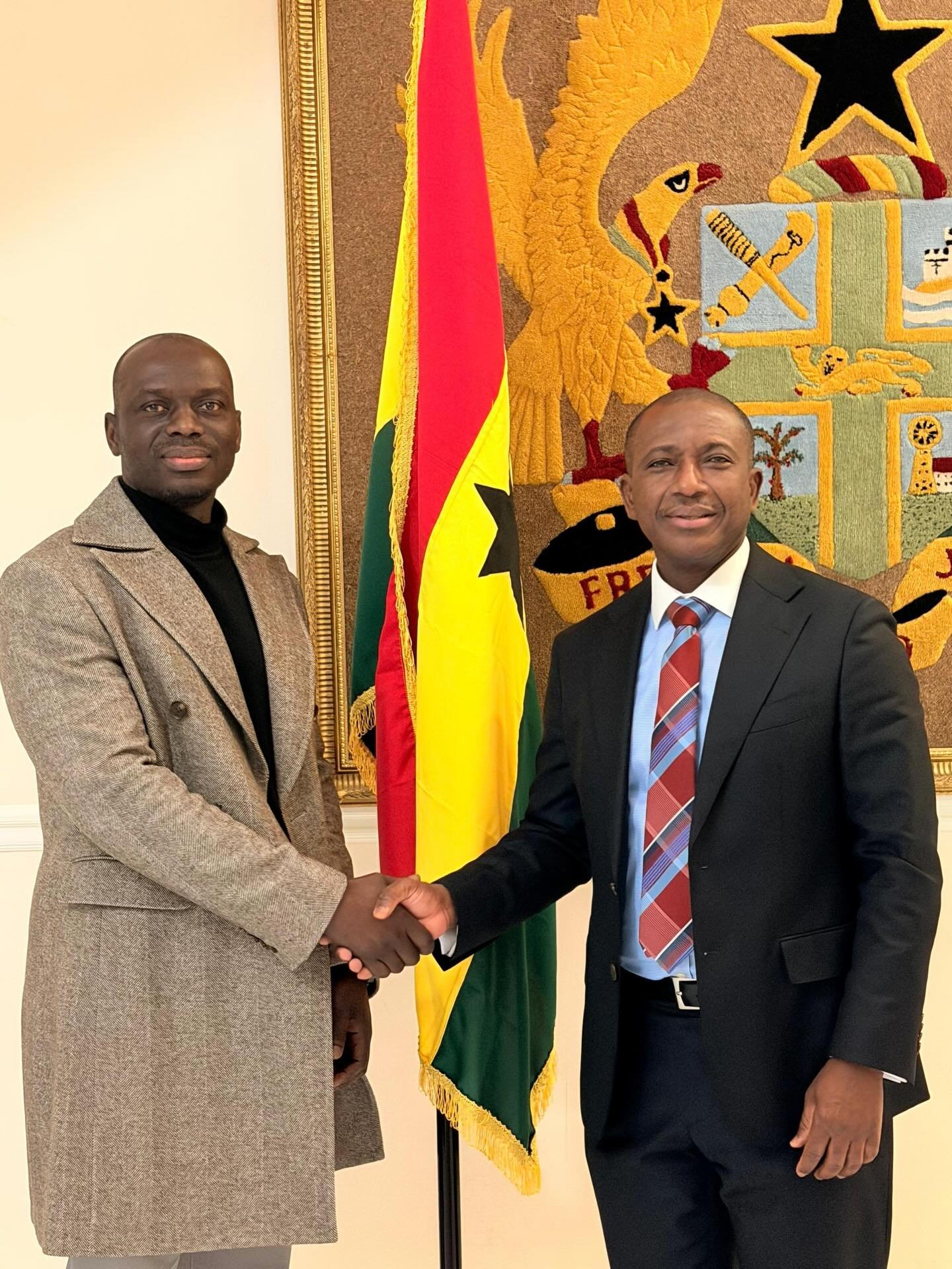 Ghana’s High Commissioner to UK engages tech innovator Danny Manu on potential Ghana projects