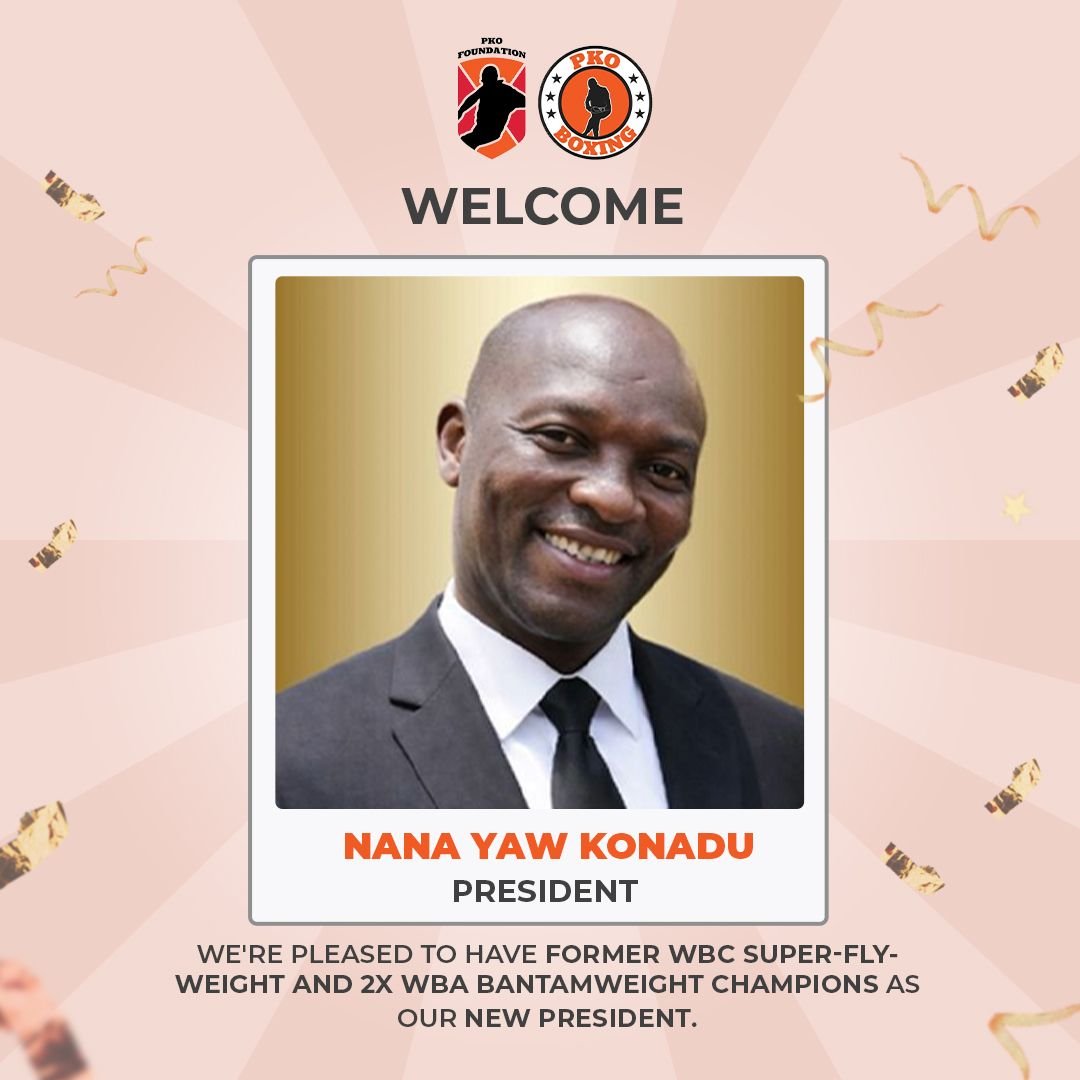 Two-time world champion Nana Yaw Konadu takes over as PKO Boxing President