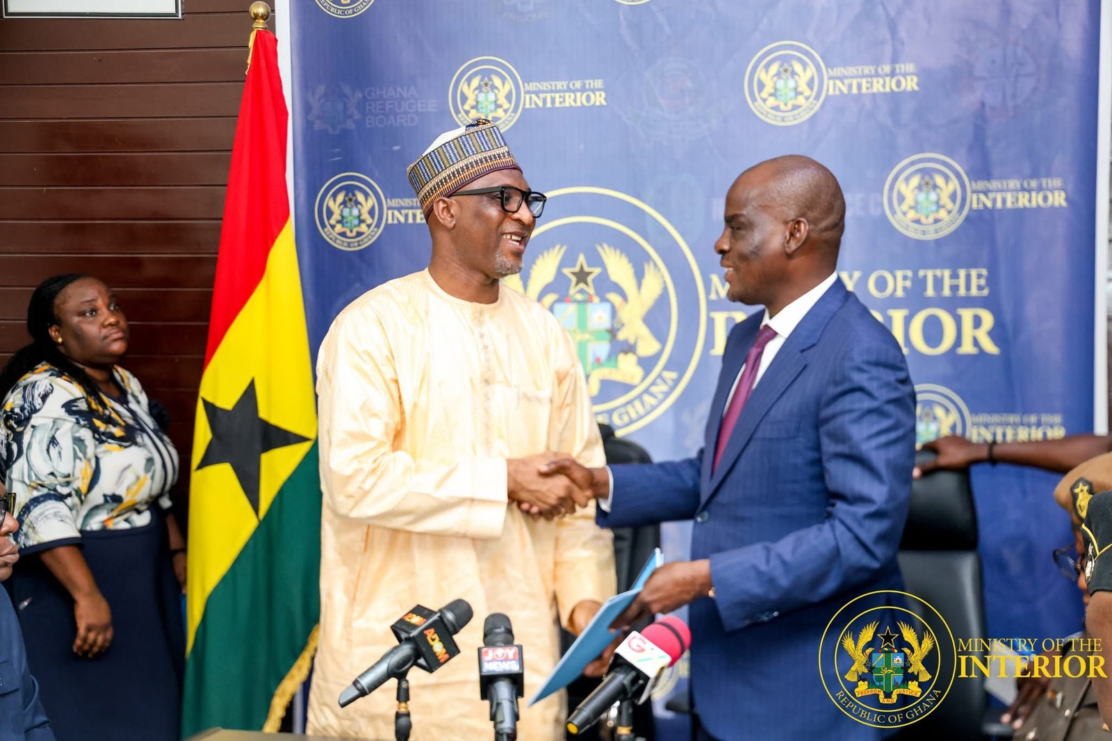 Interior and Education Ministries signs MoU to produce sanitary pads, school uniforms and furniture