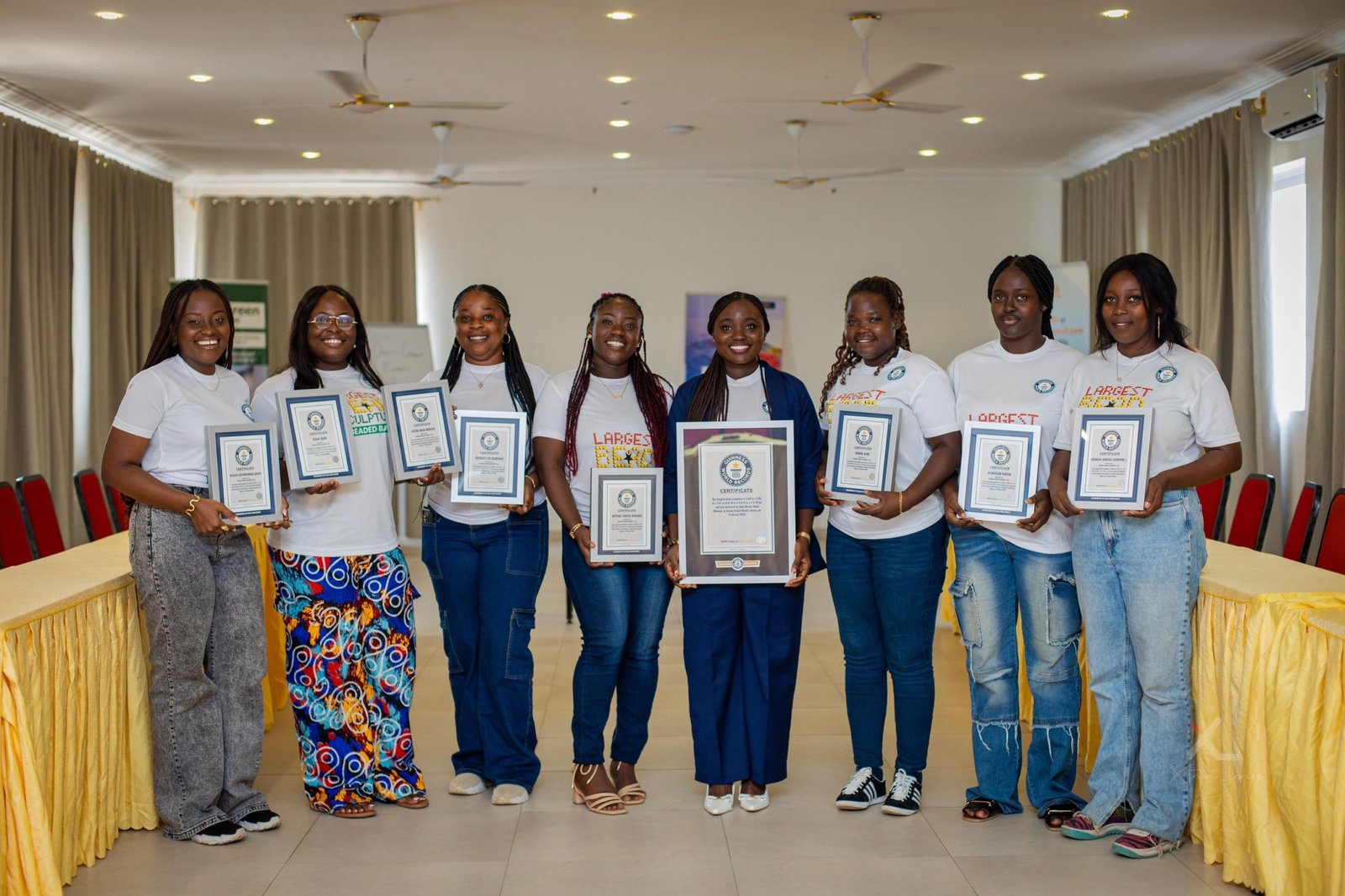 Juliana Gharbin clinches Guinness World Record with giant bead sculpture