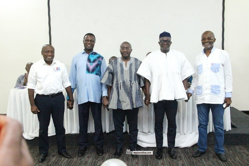 Photos: NPP presidential candidates sign peace pact ahead of January 31 primaries