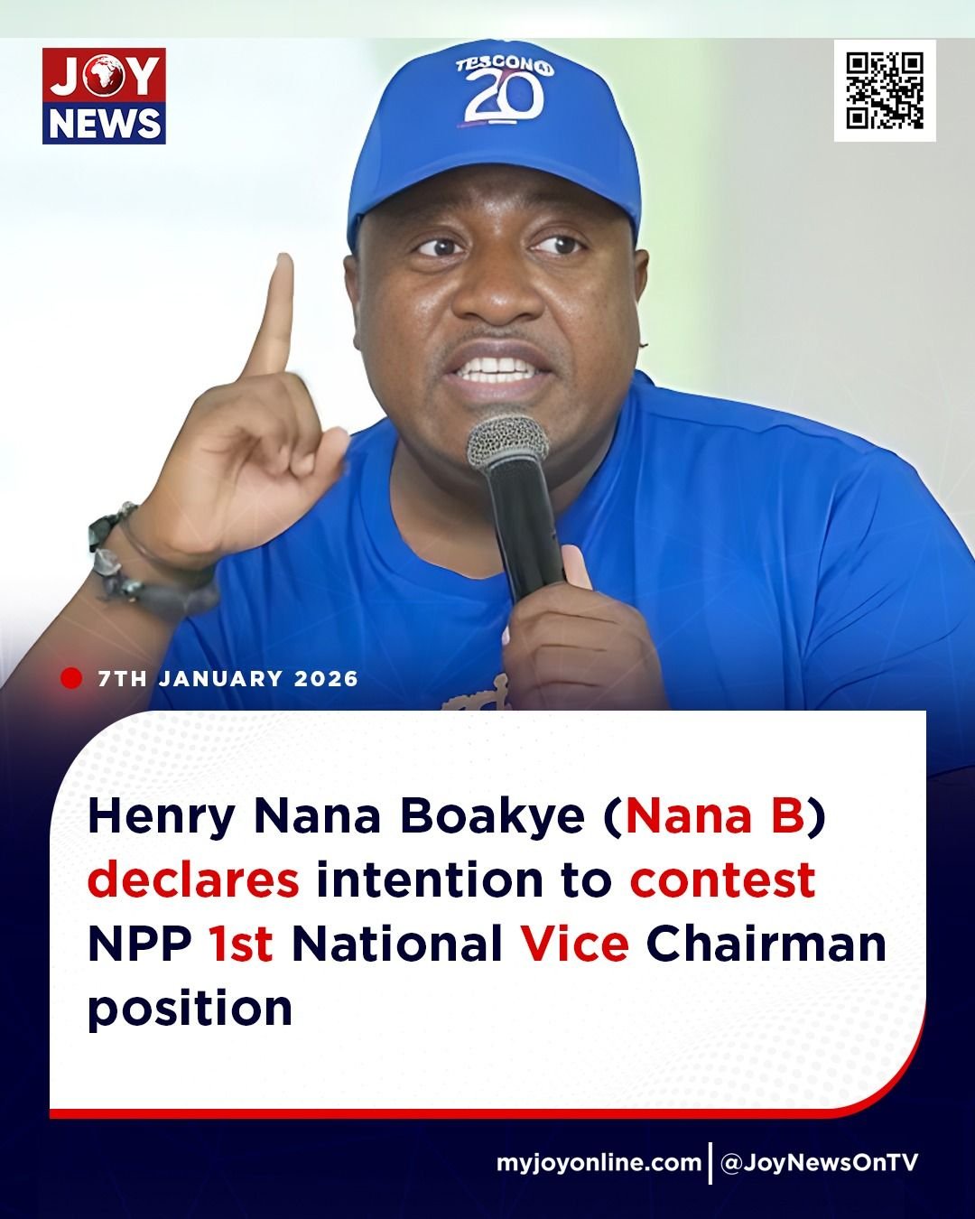 Nana B to contest NPP 1st National Vice Chairmanship Nana B to contest NPP 1st National Vice Chairmanship