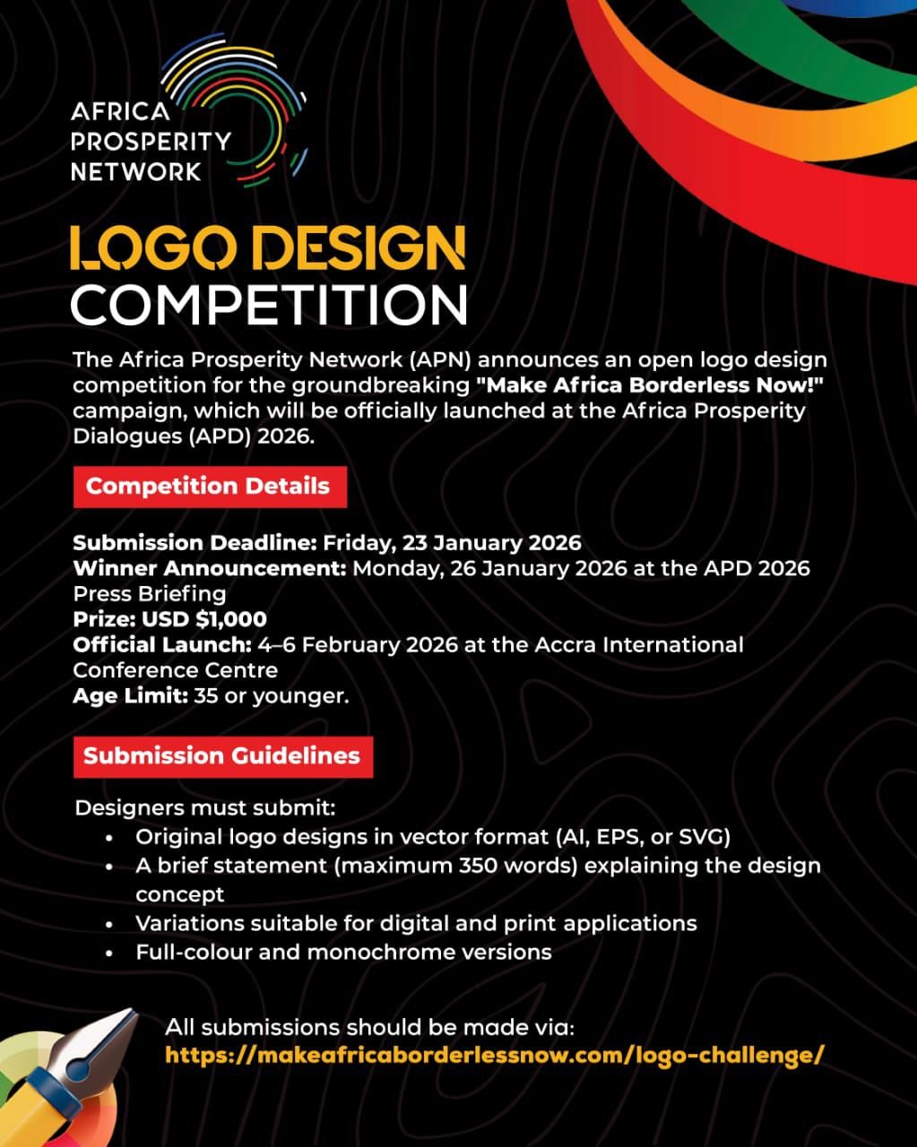 APN launches logo design competition for “Make Africa Borderless Now!” campaign APN launches logo design competition for “Make Africa Borderless Now!” campaign
