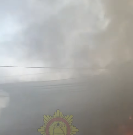 Firefighters battle blaze at Madina Market