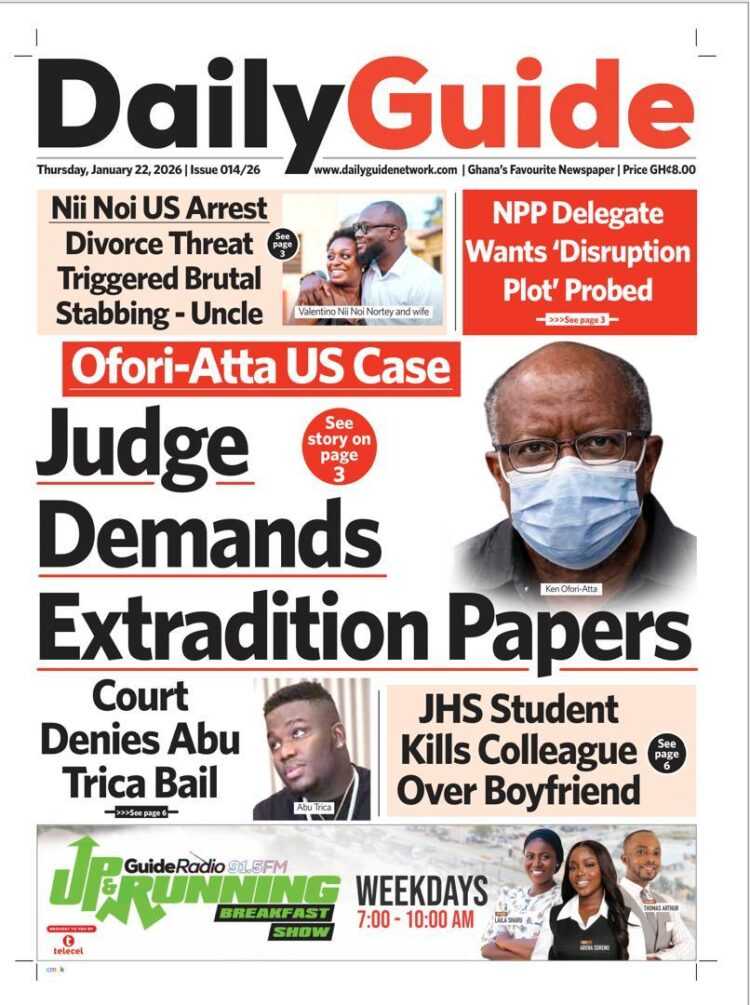 Today's Front pages: Thursday, January 22, 2026