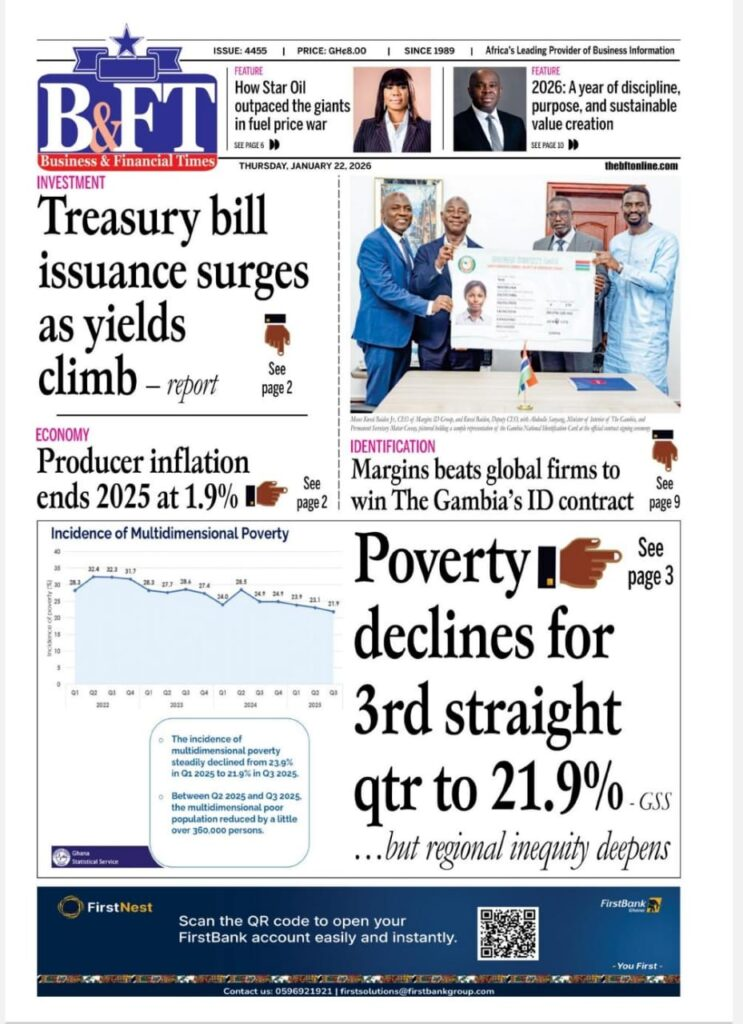 Today's Front pages: Thursday, January 22, 2026