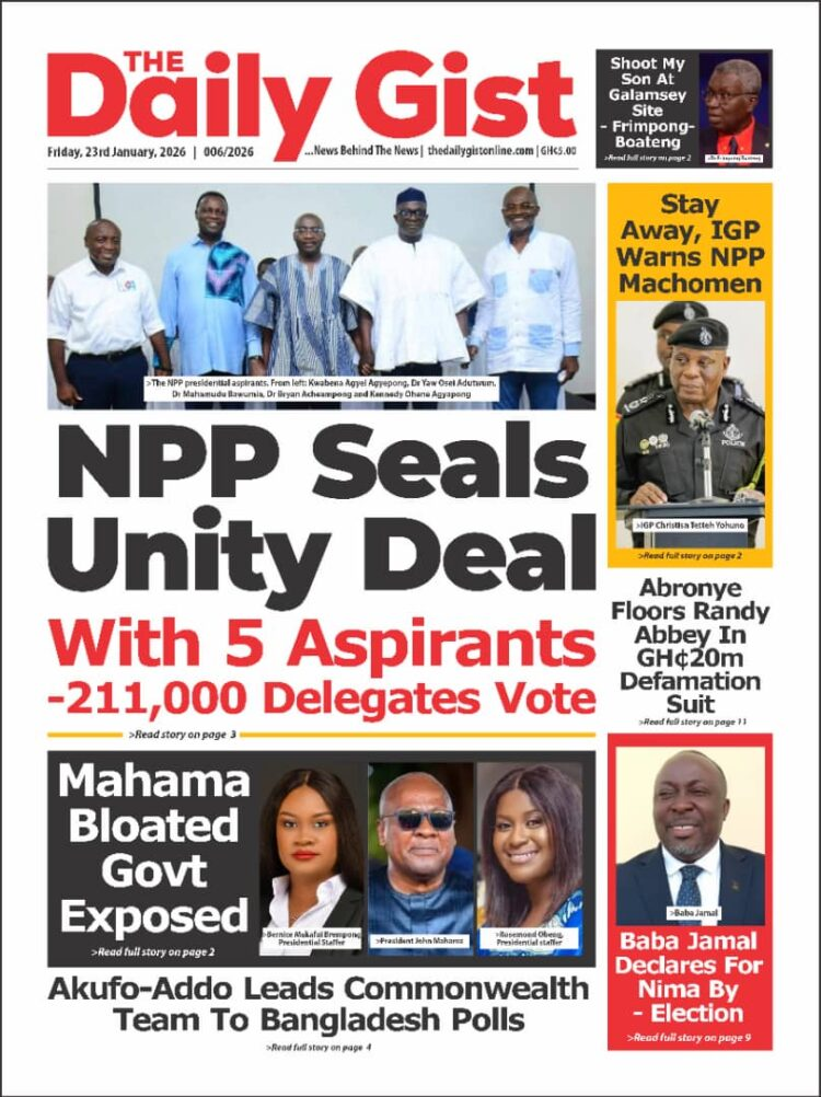 Today's Front pages: Friday, January 23, 2025