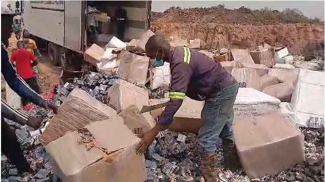 Ashanti Police destroy high-dose tramadol, marijuana in anti-drug operation Ashanti Police destroy high-dose tramadol, marijuana in anti-drug operation