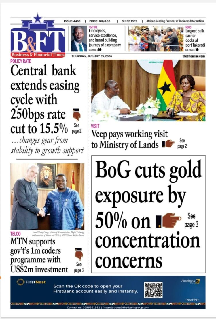 Today's Front pages: Thursday, January 29, 2026