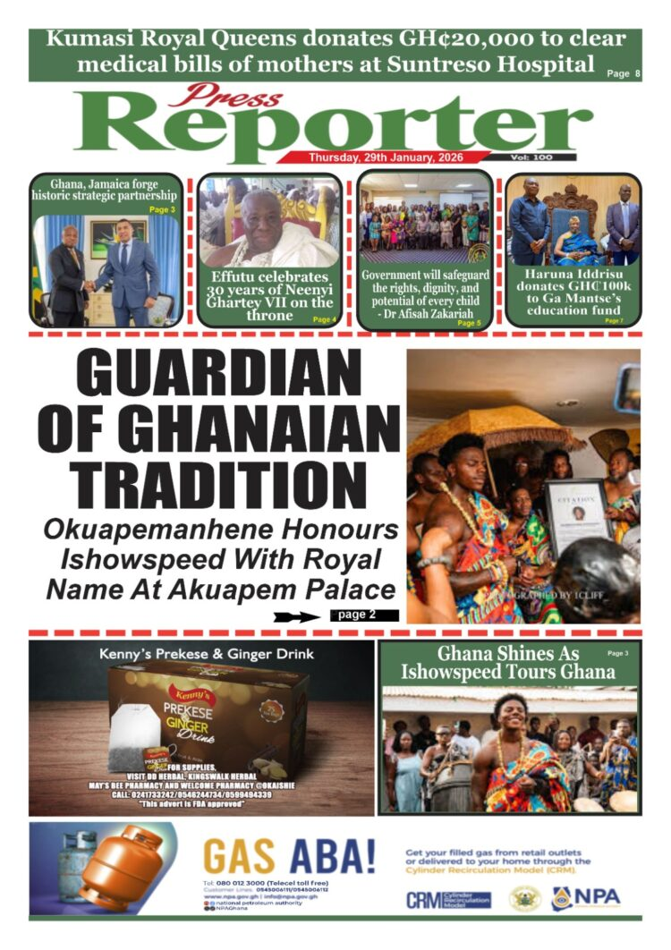 Today's Front pages: Thursday, January 29, 2026