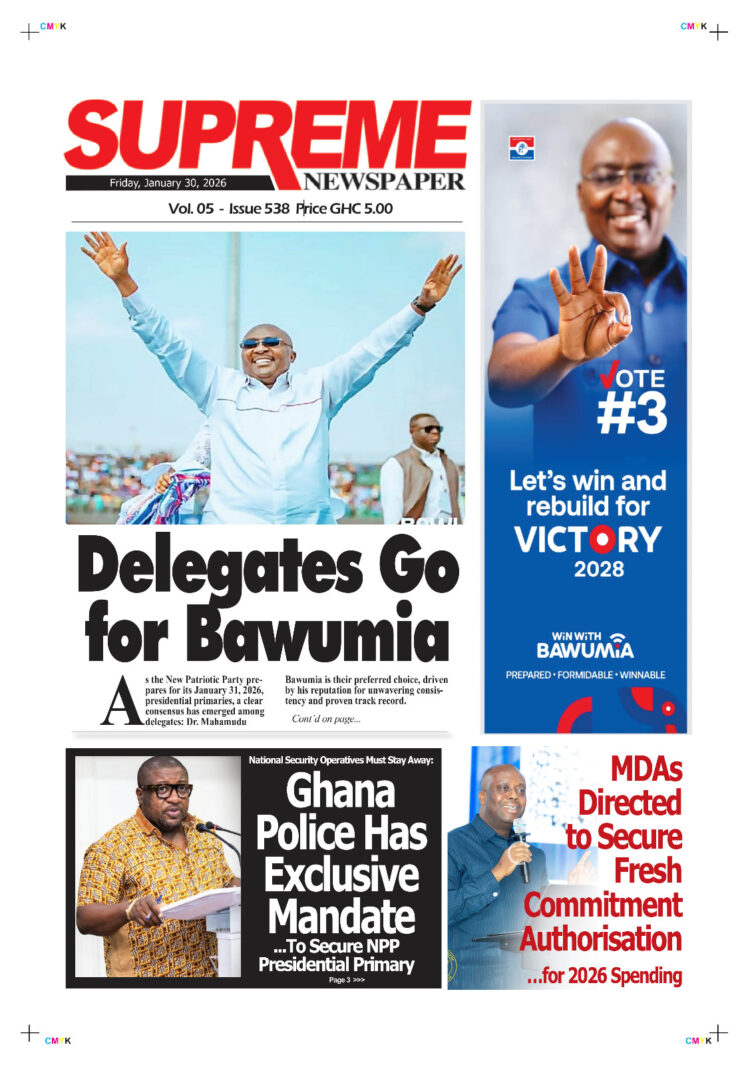 Today's Front pages : Friday, January 30, 2026