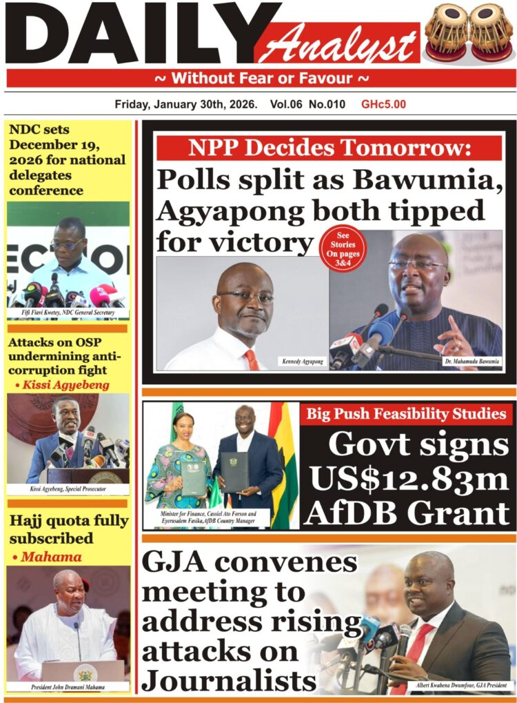 Today's Front pages : Friday, January 30, 2026