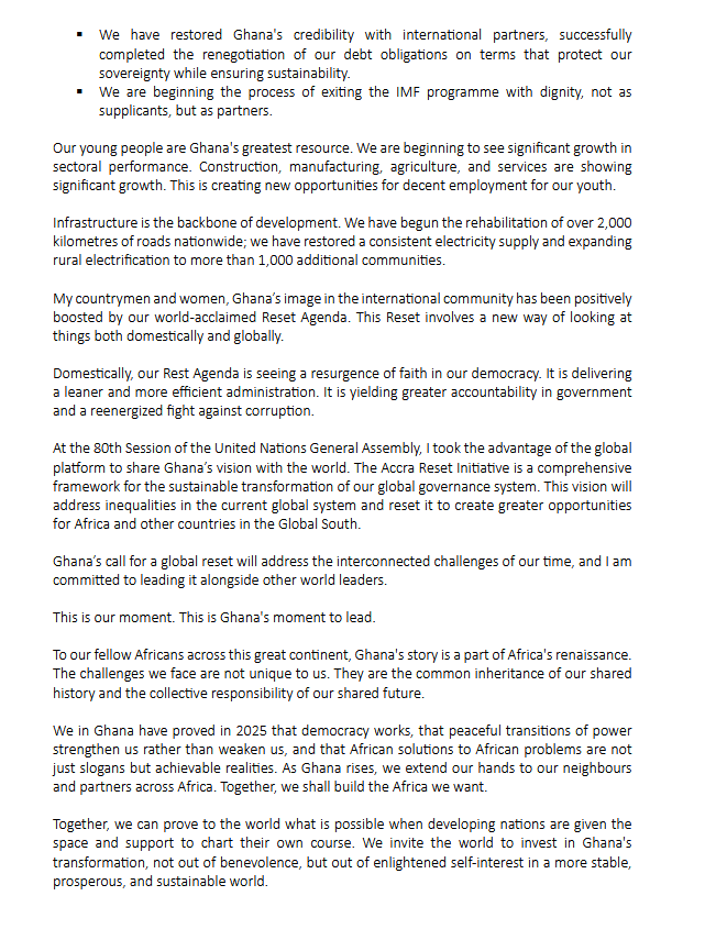 Full text: Mahama's New Year message to the nation Full text: Mahama's New Year message to the nation