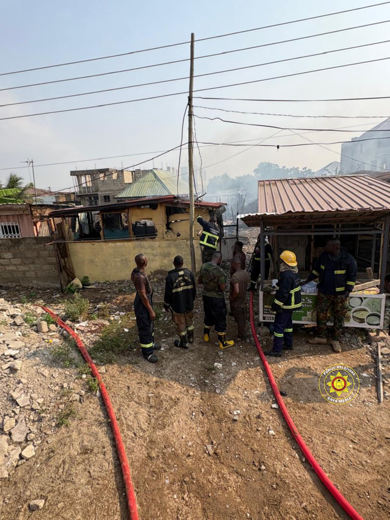 Domestic blaze at Tse Addo destroys wooden structures Domestic blaze at Tse Addo destroys wooden structures