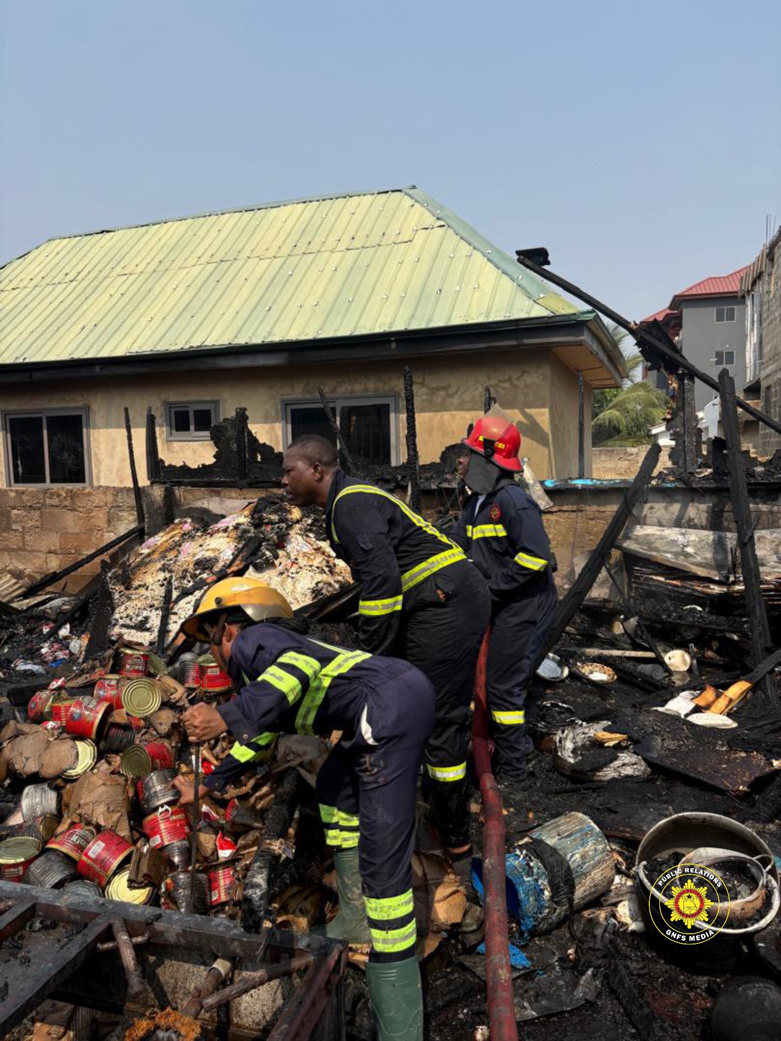 Domestic blaze at Tse Addo destroys wooden structures Domestic blaze at Tse Addo destroys wooden structures