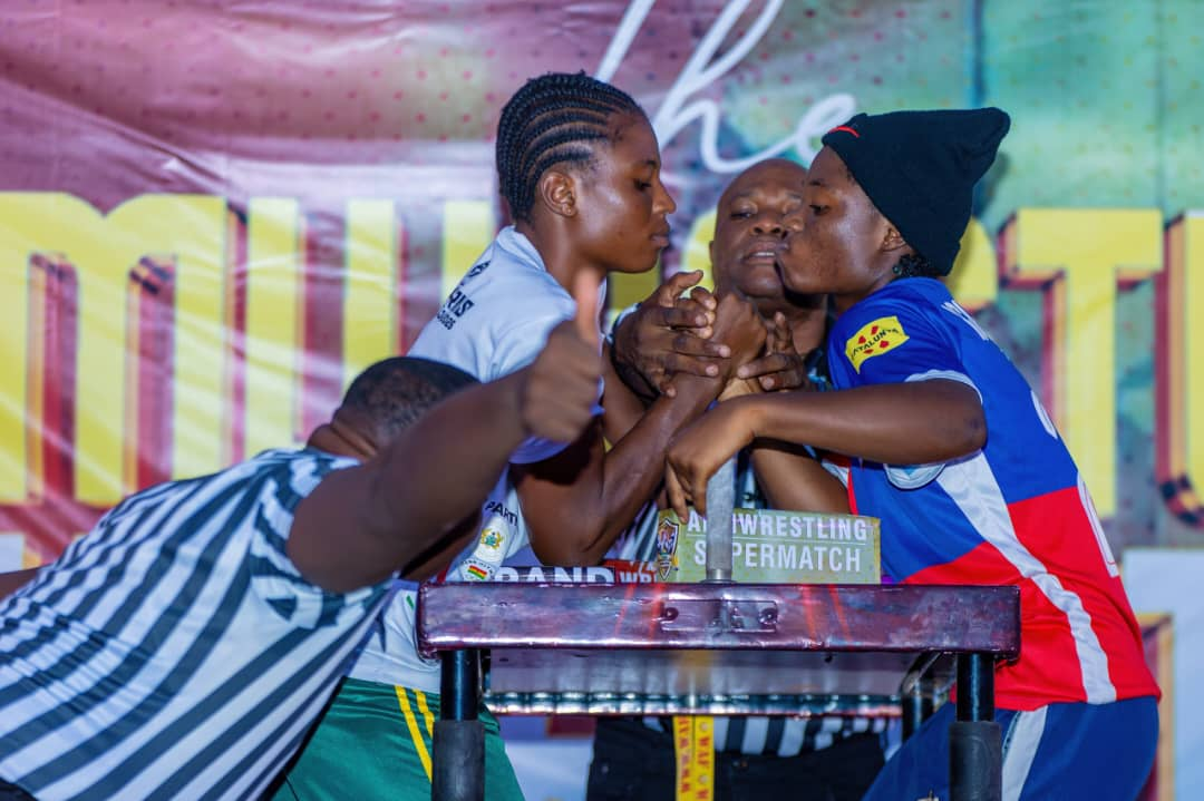 Armwrestling Supermatch: Sackey, Acquah and Yeboah thrill fans in Accra