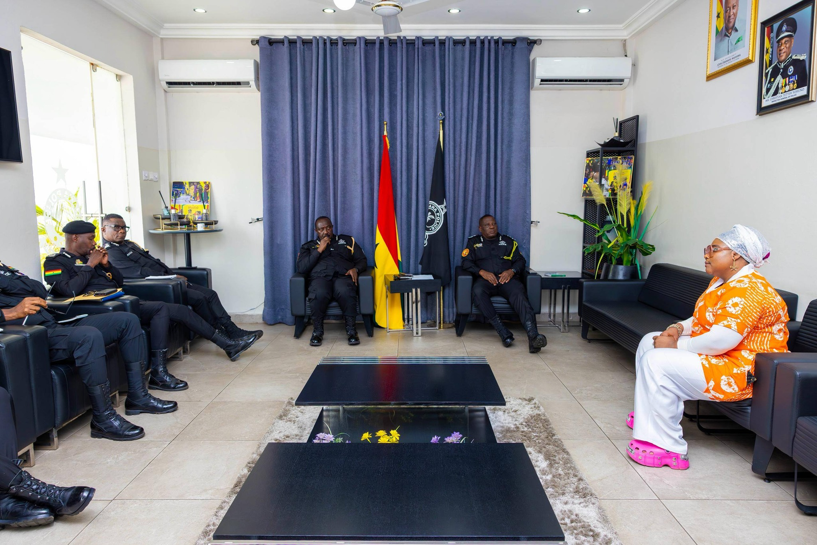 IGP promotes two officers, commends five others in Tema Regional Police command IGP promotes two officers, commends five others in Tema Regional Police command
