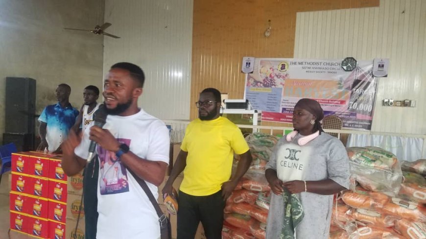 Stephen Kingsley Bennieh supports widows, widowers and vulnerable families in Bibiani-Anhwiaso-Bekwai