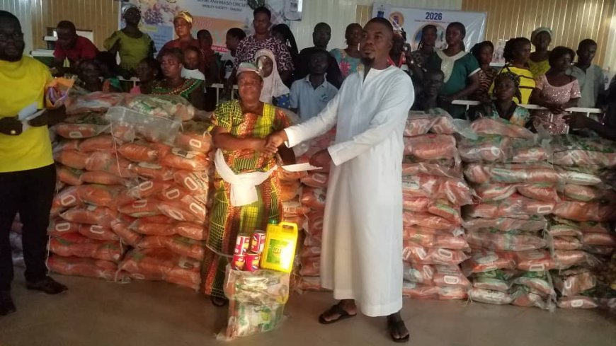 Stephen Kingsley Bennieh supports widows, widowers and vulnerable families in Bibiani-Anhwiaso-Bekwai