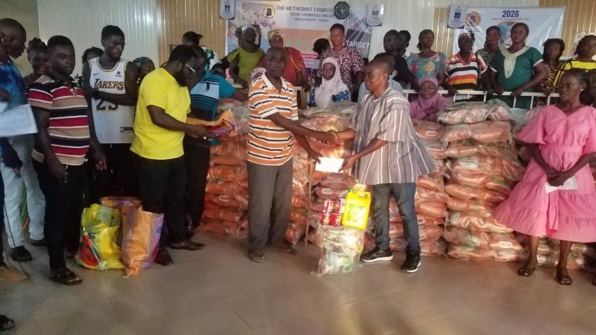 Stephen Kingsley Bennieh supports widows, widowers and vulnerable families in Bibiani-Anhwiaso-Bekwai