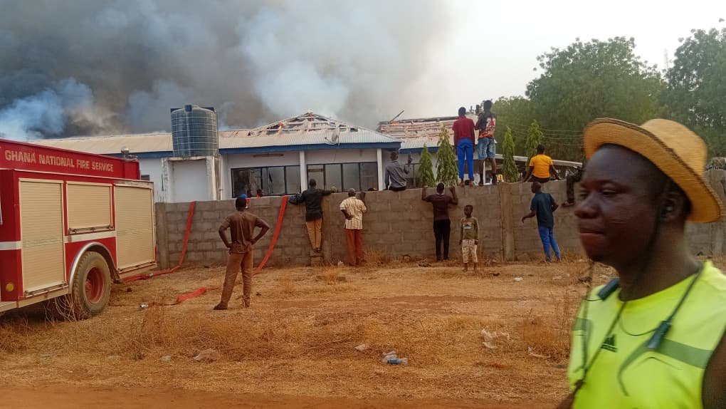 Fire guts Saboba Hospital's Children Ward Fire guts Saboba Hospital's Children Ward