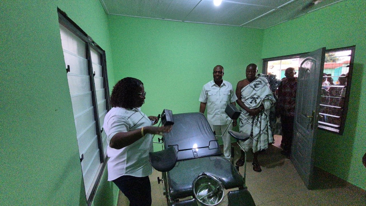 Asuogyaman MP commissions four projects, breaks ground for more on birthday