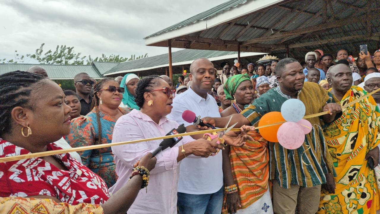 Asuogyaman MP commissions four projects, breaks ground for more on birthday