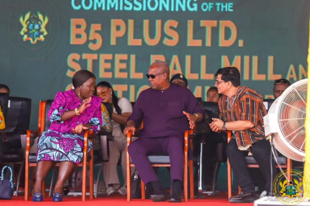 President Mahama commissions B5 Plus Steel Ball Mill and Manufacturing Plant to ignite industrial revolution