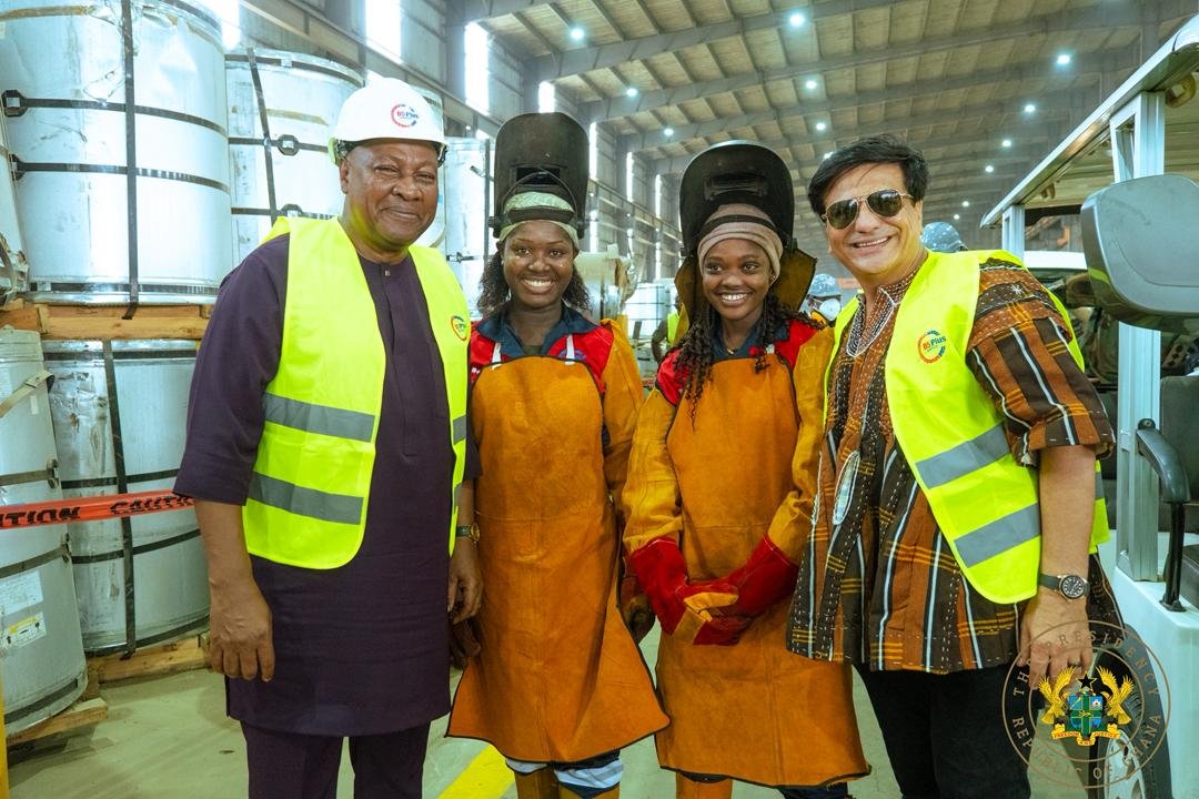 President Mahama commissions B5 Plus Steel Manufacturing Plant, hails boost to Ghana’s industrial transformation
