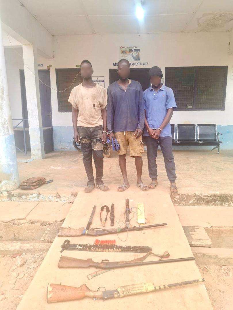 3 arrested for unlawful possession of firearms in Wa West District