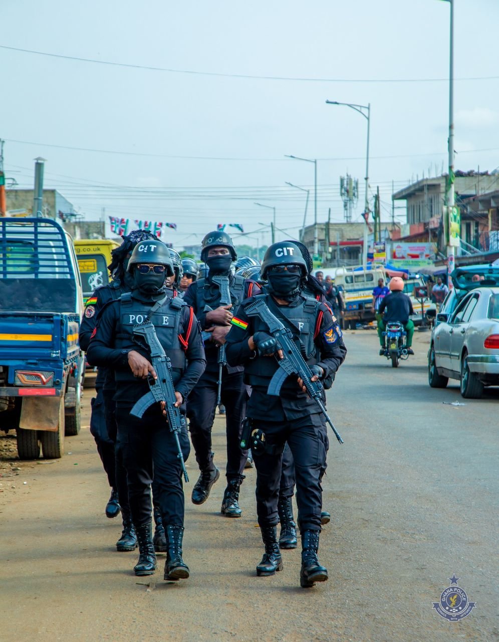 Police conduct show of force exercise ahead of Ayawaso East by-election