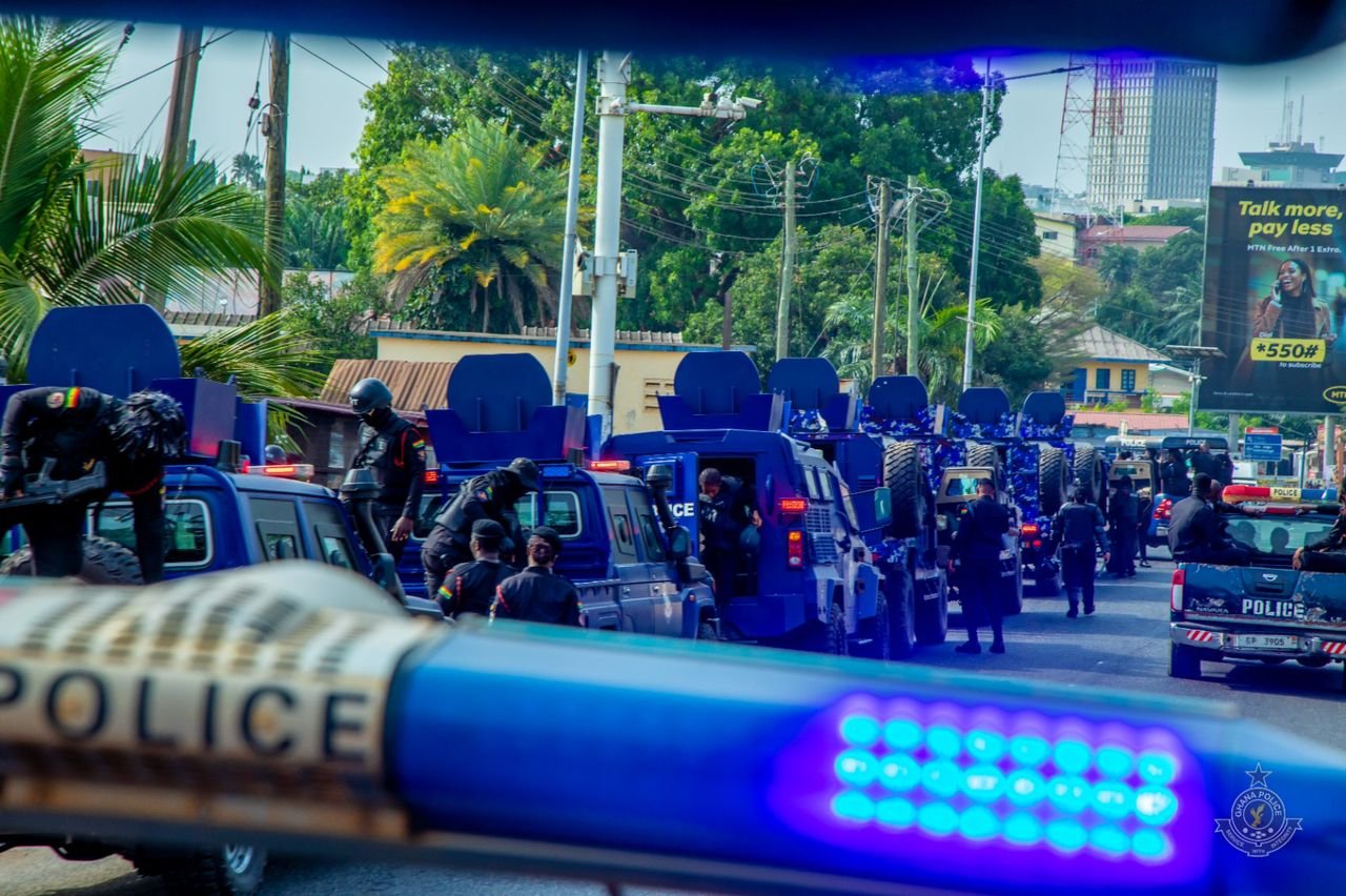Police conduct show of force exercise ahead of Ayawaso East by-election