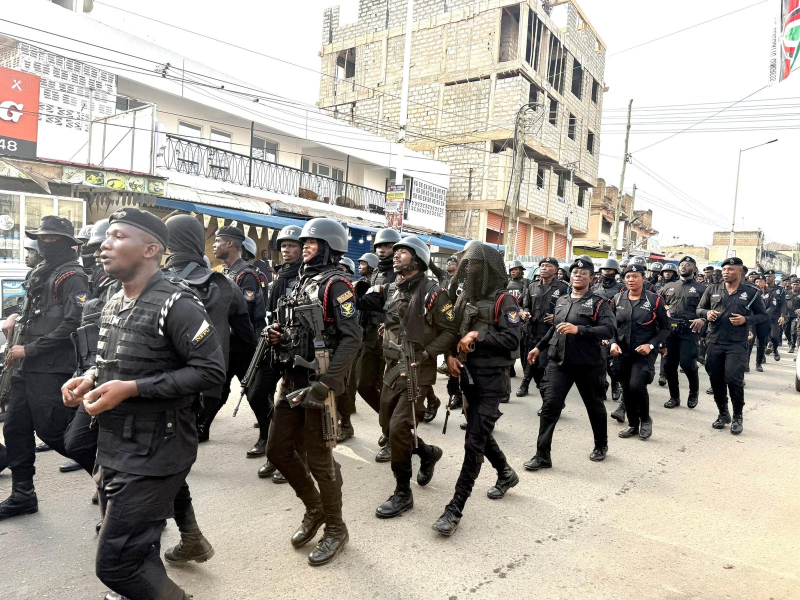 Police conduct show of force exercise ahead of Ayawaso East by-election
