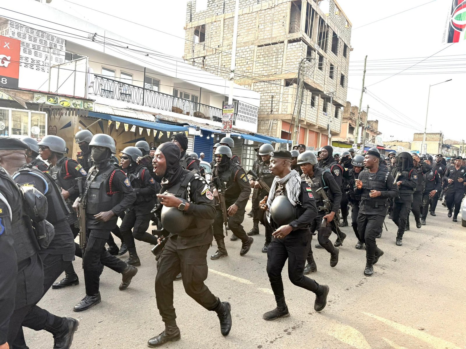 Police conduct show of force exercise ahead of Ayawaso East by-election