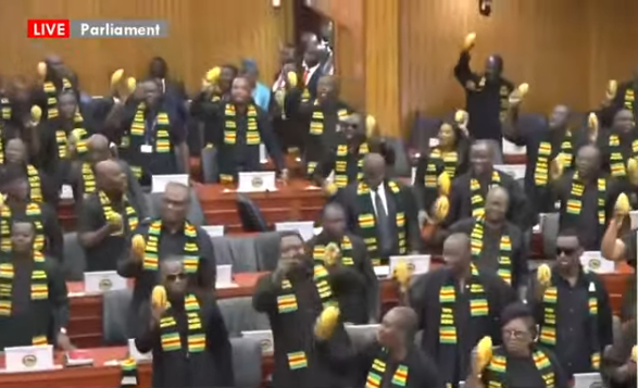 Parliament erupts in chants as Majority, Minority trade symbols after Mahama’s SONA Parliament erupts in chants as Majority, Minority trade symbols after Mahama’s SONA