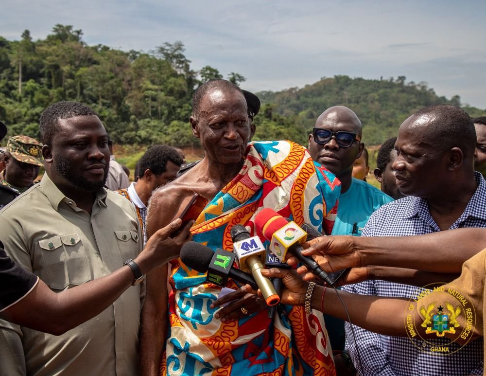 Galamsey fight: Lands Minister inspects 320 reclaimed hectares at Manso Nyankomanse, assures intensified reclamation drive
