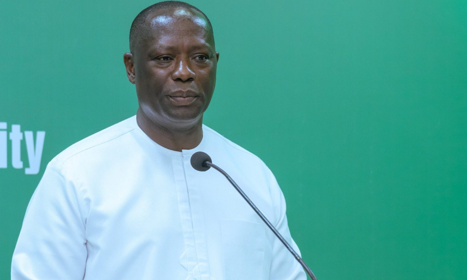 Emmanuel Armah-Kofi Buah, the Minister of Lands and Natural Resources