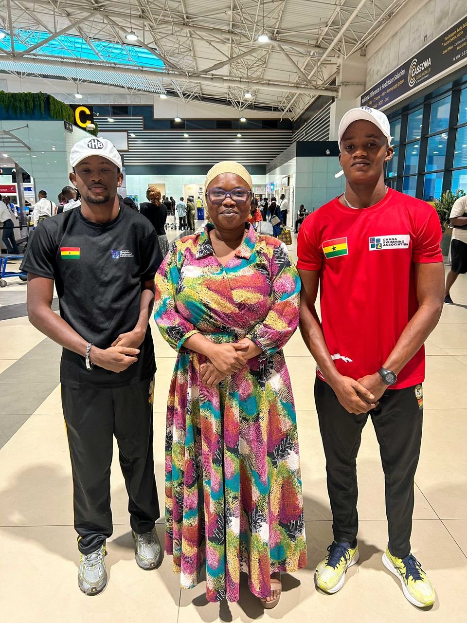 President of Ghana Para Swimming Association Farida Iddriss (Middle)
