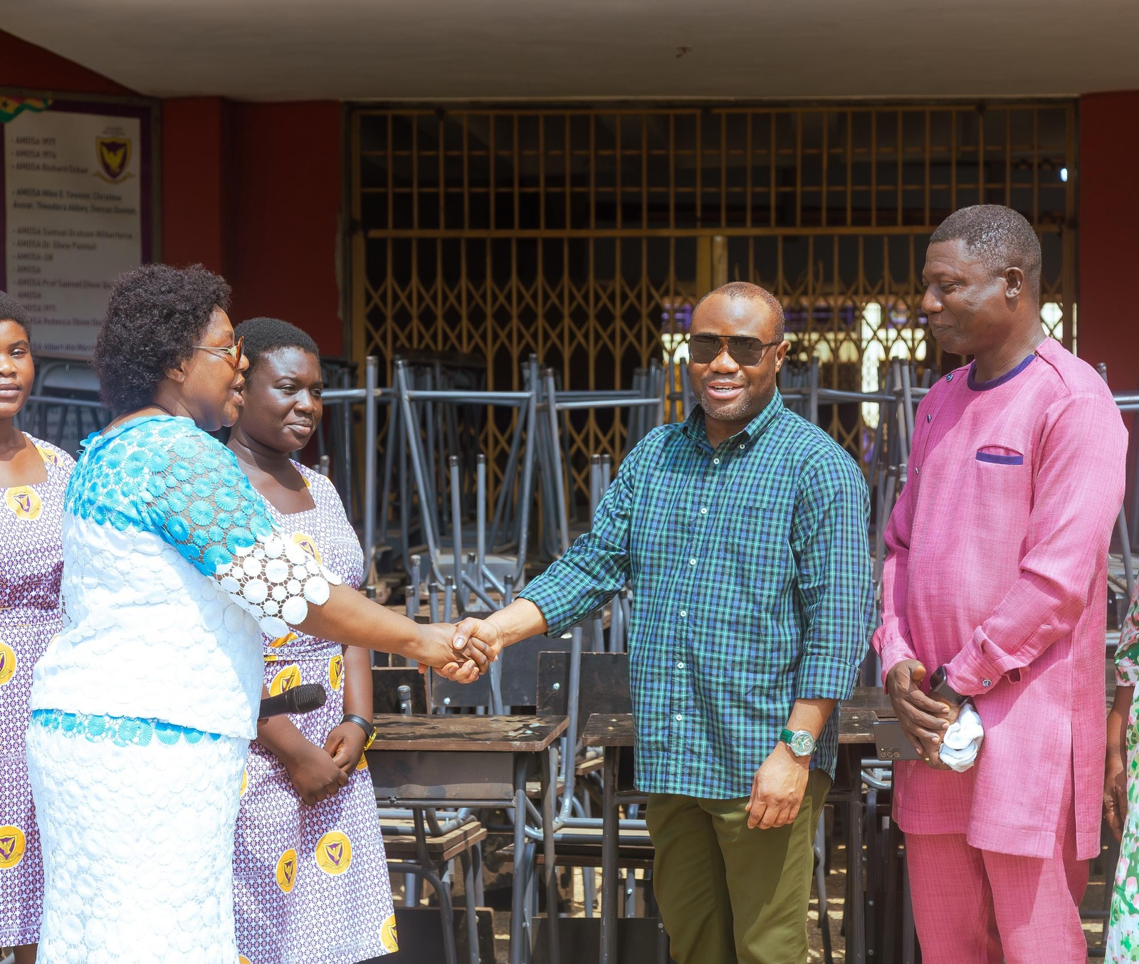 Ofosu Kwakye donates 10,000 desks and chairs to five SHS in his constituency