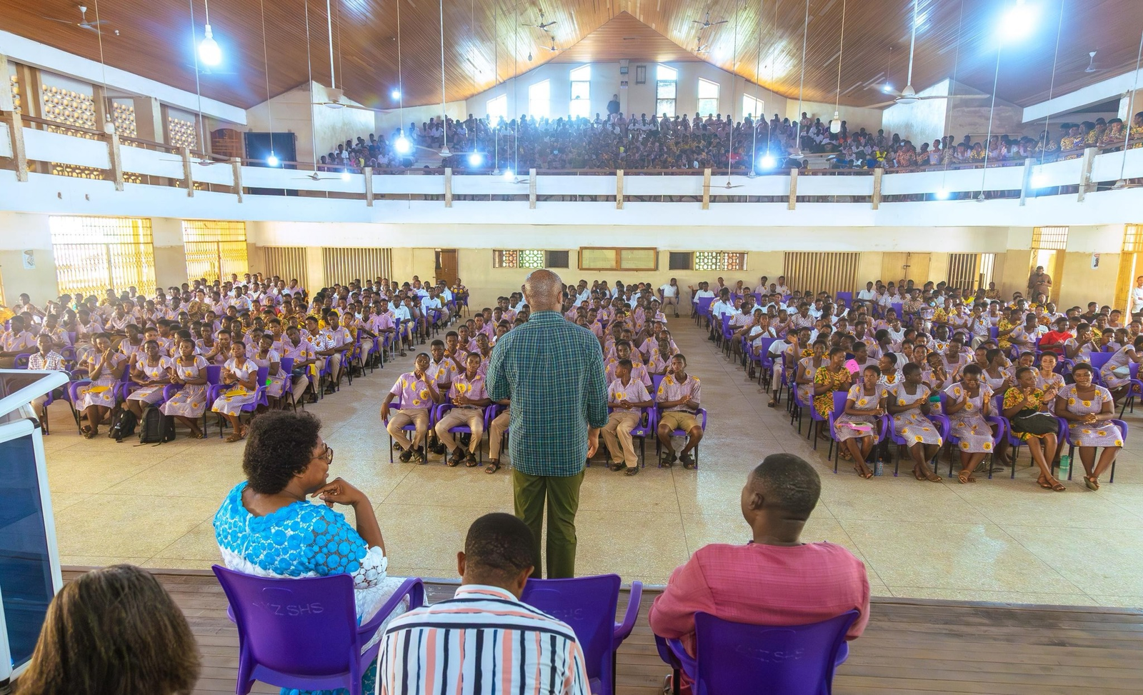 Ofosu Kwakye donates 10,000 desks and chairs to five SHS in his constituency