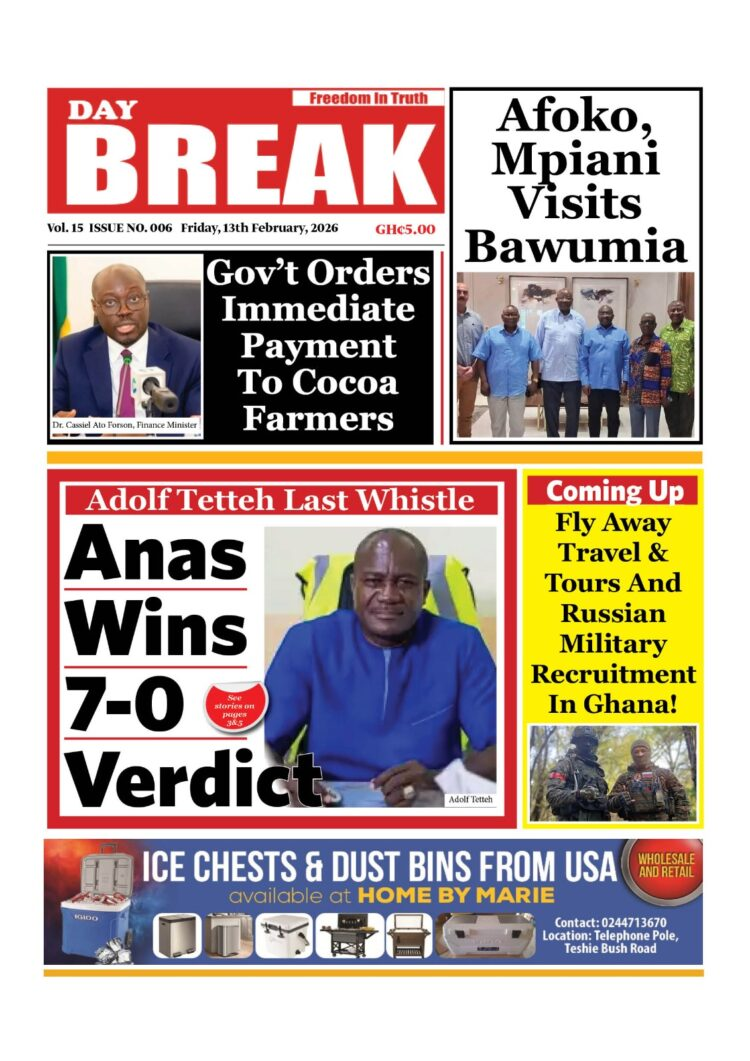 Today's Front pages: Friday, February 13, 2026